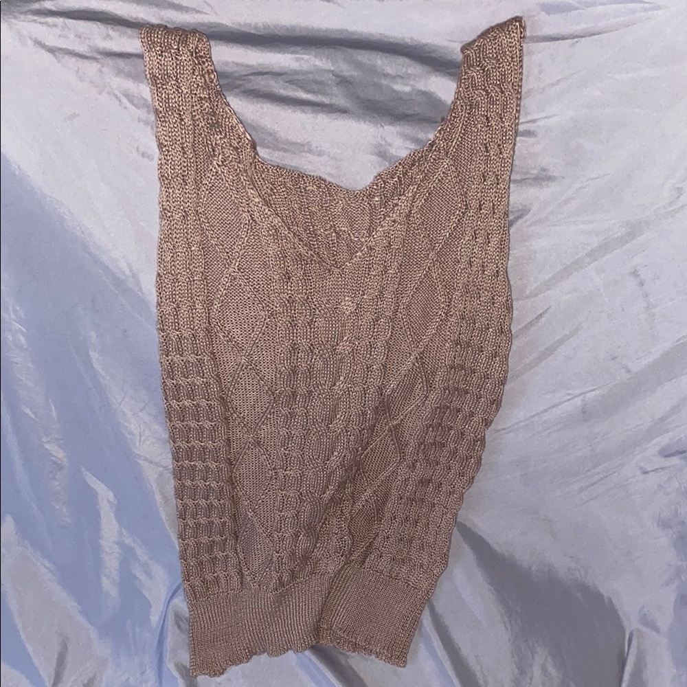 H&M Brown Knit Tank Top